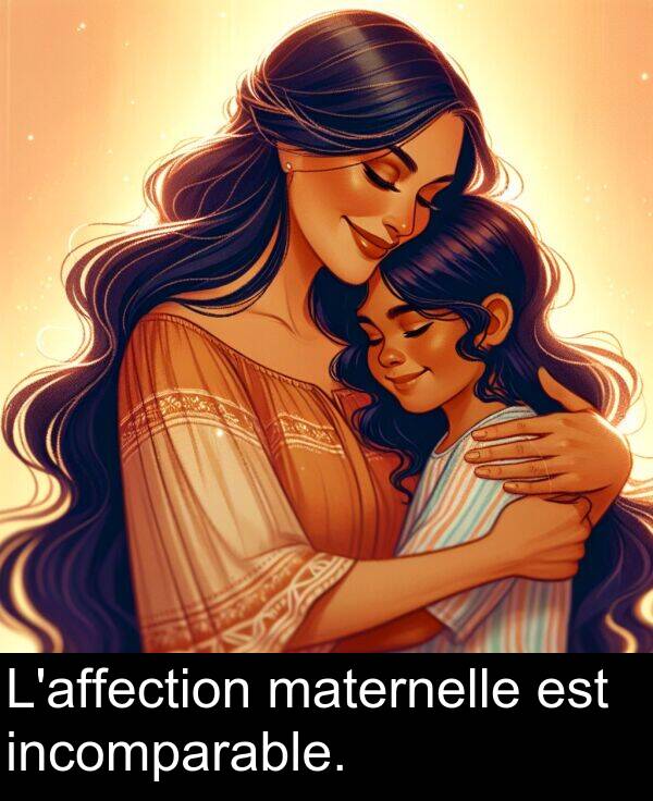 maternelle: L'affection maternelle est incomparable.