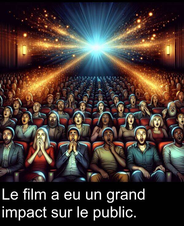 film: Le film a eu un grand impact sur le public.