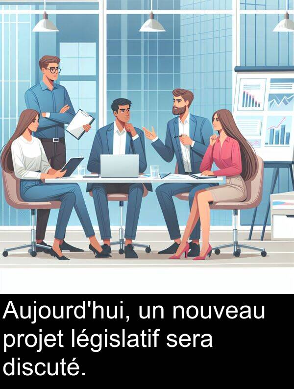 législatif: Aujourd'hui, un nouveau projet législatif sera discuté.