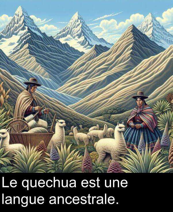 quechua: Le quechua est une langue ancestrale.