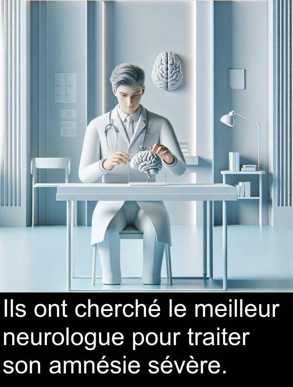 meilleur: Ils ont cherché le meilleur neurologue pour traiter son amnésie sévère.