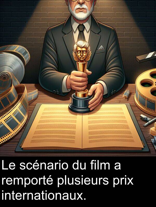 film: Le scénario du film a remporté plusieurs prix internationaux.