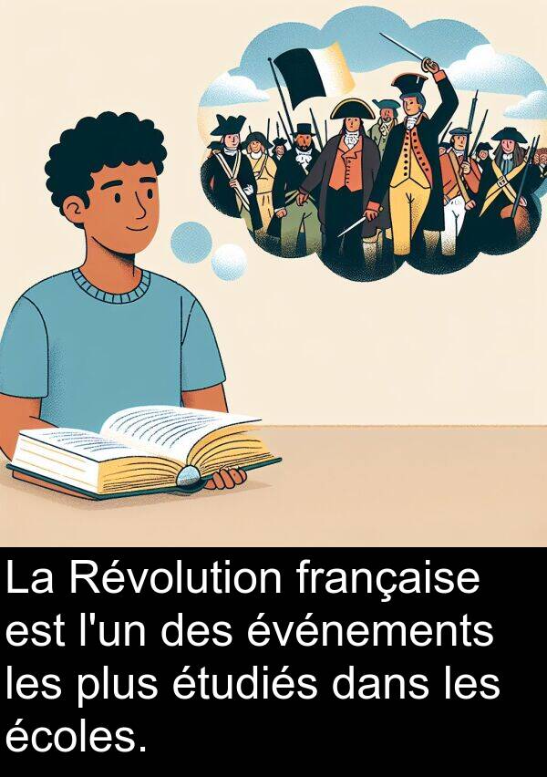 écoles: La Révolution française est l'un des événements les plus étudiés dans les écoles.