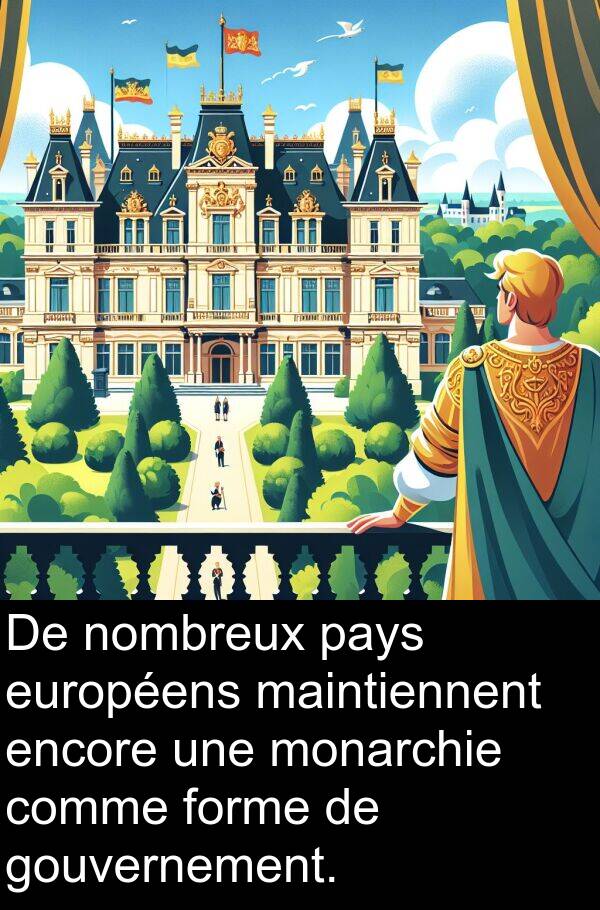 gouvernement: De nombreux pays européens maintiennent encore une monarchie comme forme de gouvernement.
