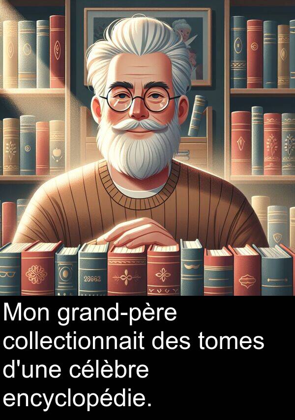 tomes: Mon grand-père collectionnait des tomes d'une célèbre encyclopédie.