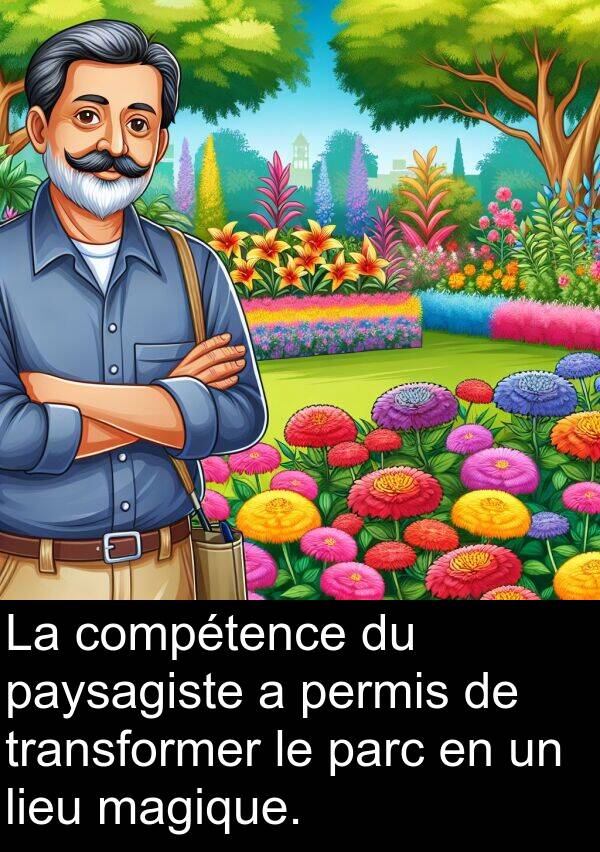 magique: La compétence du paysagiste a permis de transformer le parc en un lieu magique.