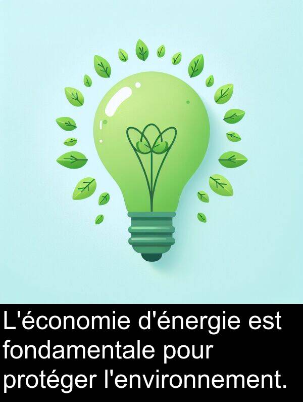 fondamentale: L'économie d'énergie est fondamentale pour protéger l'environnement.