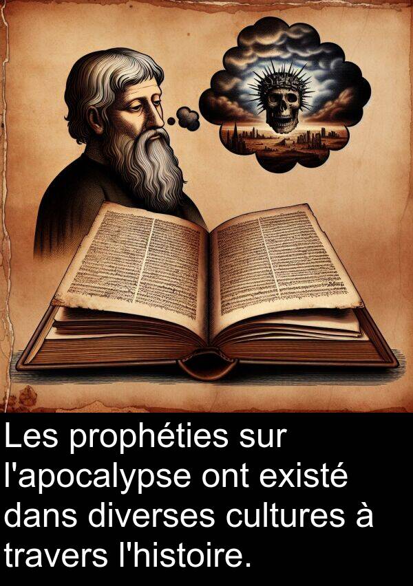 existé: Les prophéties sur l'apocalypse ont existé dans diverses cultures à travers l'histoire.