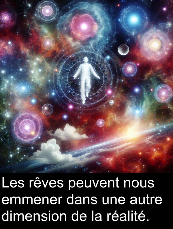 autre: Les rêves peuvent nous emmener dans une autre dimension de la réalité.