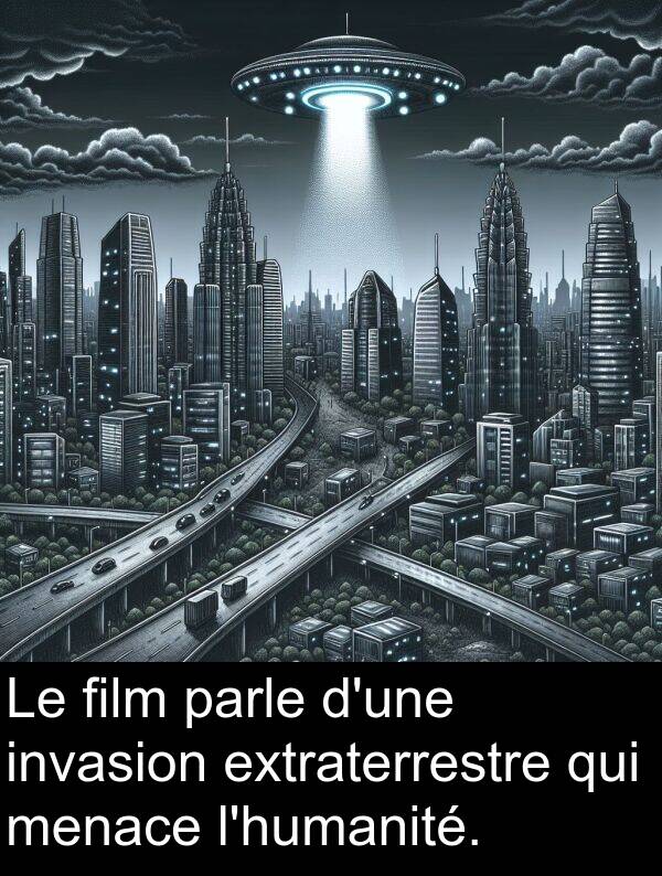 film: Le film parle d'une invasion extraterrestre qui menace l'humanité.