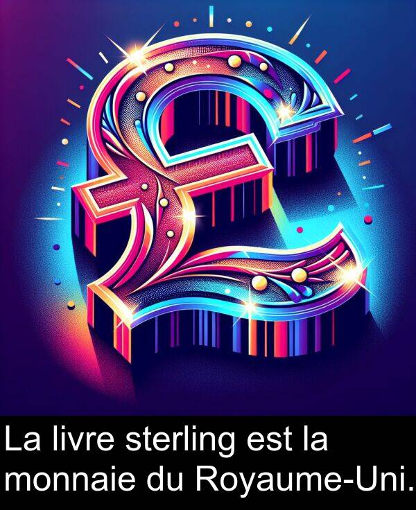 sterling: La livre sterling est la monnaie du Royaume-Uni.