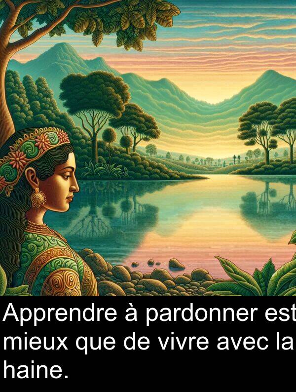 haine: Apprendre à pardonner est mieux que de vivre avec la haine.