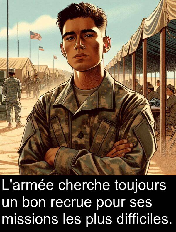 missions: L'armée cherche toujours un bon recrue pour ses missions les plus difficiles.