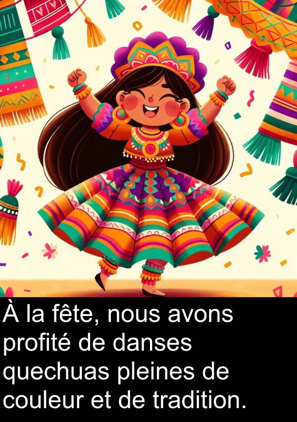 quechuas: À la fête, nous avons profité de danses quechuas pleines de couleur et de tradition.