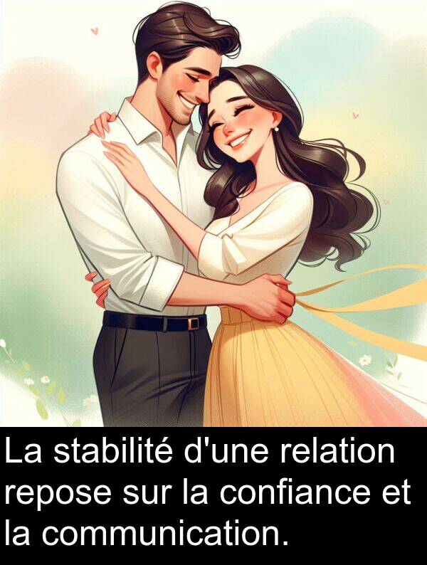 stabilité: La stabilité d'une relation repose sur la confiance et la communication.