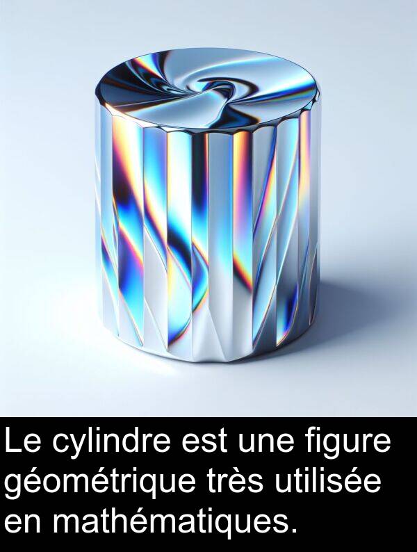 figure: Le cylindre est une figure géométrique très utilisée en mathématiques.