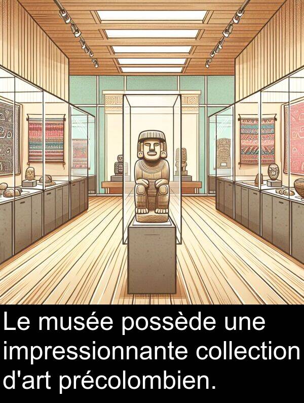 collection: Le musée possède une impressionnante collection d'art précolombien.