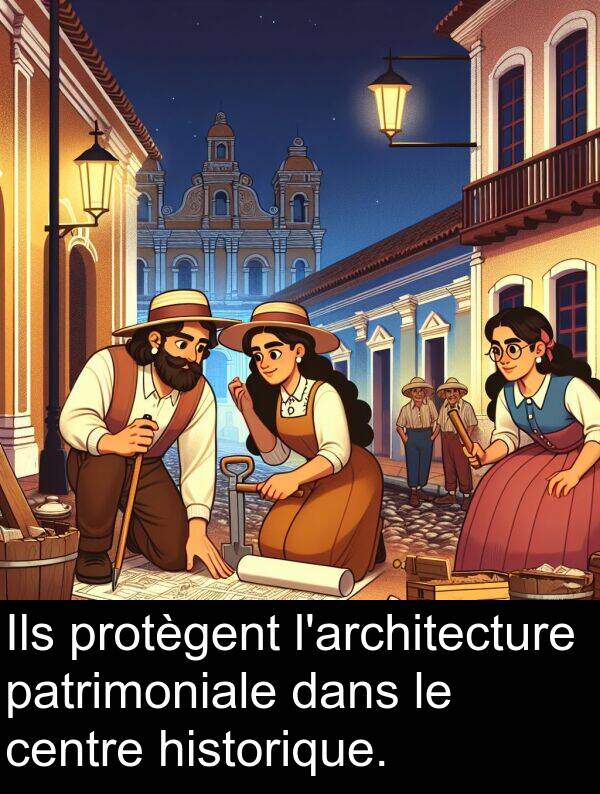 centre: Ils protègent l'architecture patrimoniale dans le centre historique.