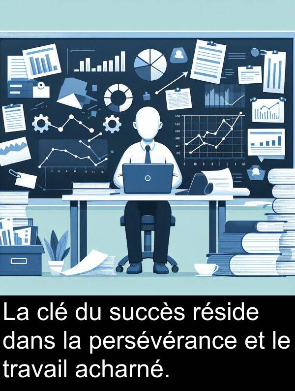 clé: La clé du succès réside dans la persévérance et le travail acharné.
