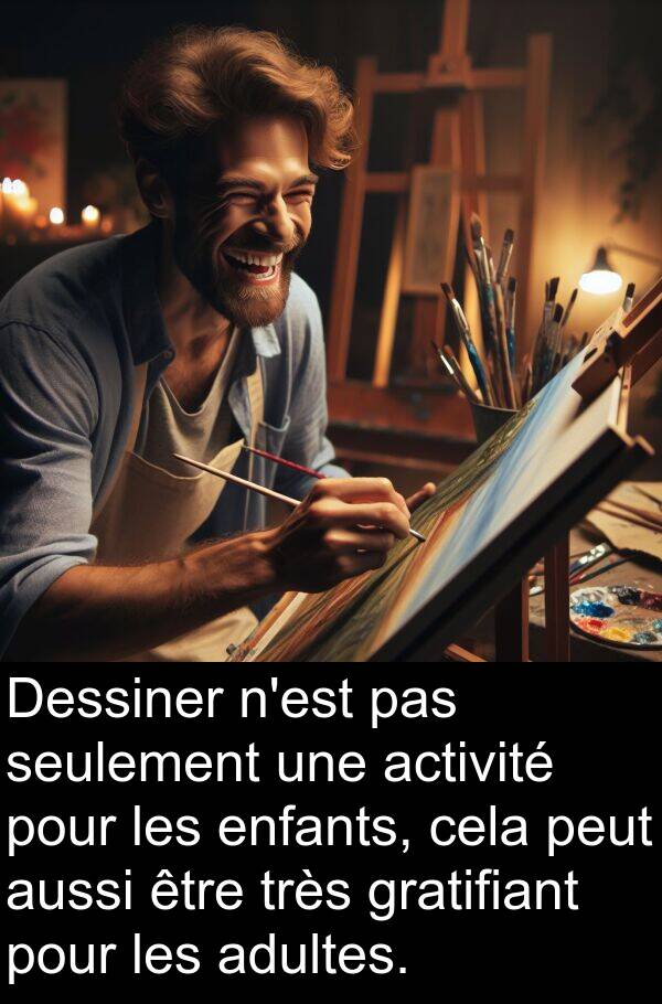 seulement: Dessiner n'est pas seulement une activité pour les enfants, cela peut aussi être très gratifiant pour les adultes.