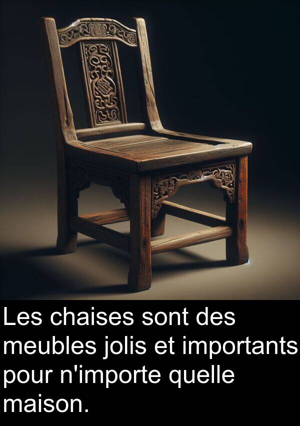 quelle: Les chaises sont des meubles jolis et importants pour n'importe quelle maison.