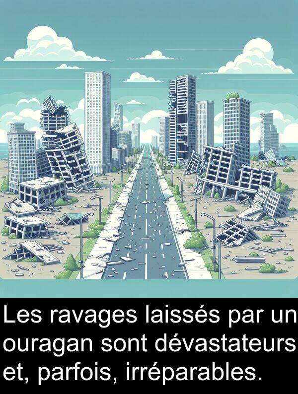 irréparables: Les ravages laissés par un ouragan sont dévastateurs et, parfois, irréparables.