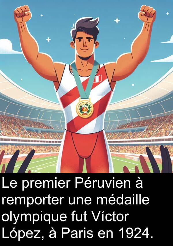 olympique: Le premier Péruvien à remporter une médaille olympique fut Víctor López, à Paris en 1924.