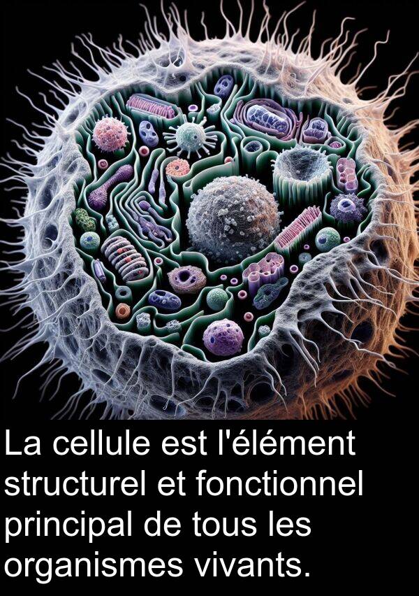 vivants: La cellule est l'élément structurel et fonctionnel principal de tous les organismes vivants.