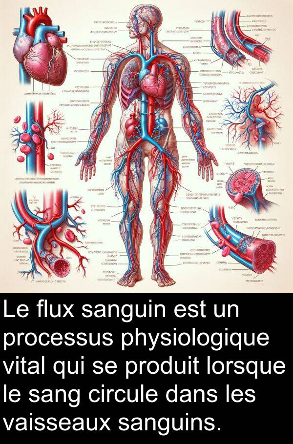 vaisseaux: Le flux sanguin est un processus physiologique vital qui se produit lorsque le sang circule dans les vaisseaux sanguins.