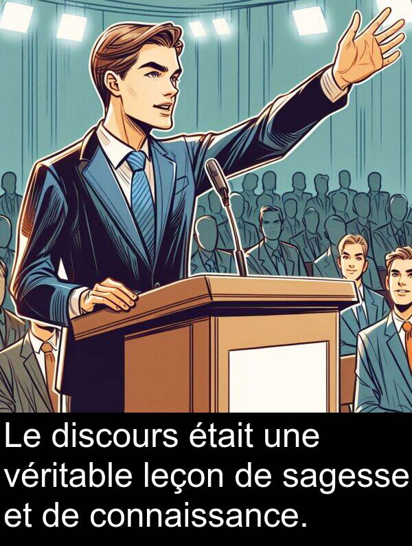 sagesse: Le discours était une véritable leçon de sagesse et de connaissance.