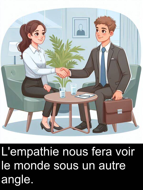 fera: L'empathie nous fera voir le monde sous un autre angle.