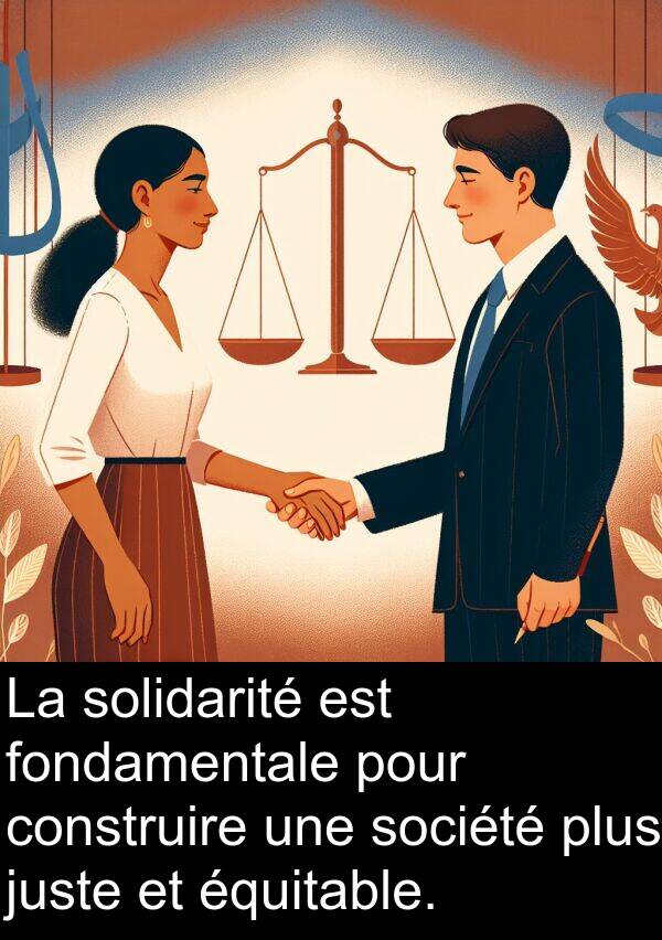 juste: La solidarité est fondamentale pour construire une société plus juste et équitable.