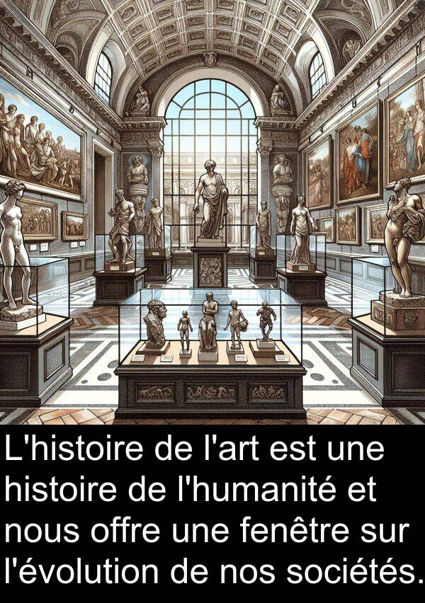 histoire: L'histoire de l'art est une histoire de l'humanité et nous offre une fenêtre sur l'évolution de nos sociétés.