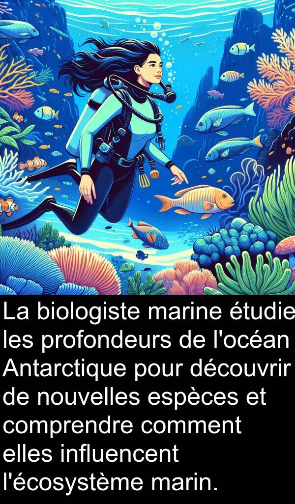 nouvelles: La biologiste marine étudie les profondeurs de l'océan Antarctique pour découvrir de nouvelles espèces et comprendre comment elles influencent l'écosystème marin.