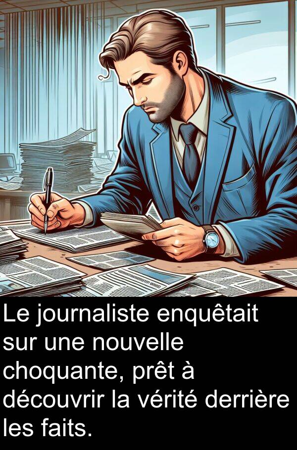 journaliste: Le journaliste enquêtait sur une nouvelle choquante, prêt à découvrir la vérité derrière les faits.