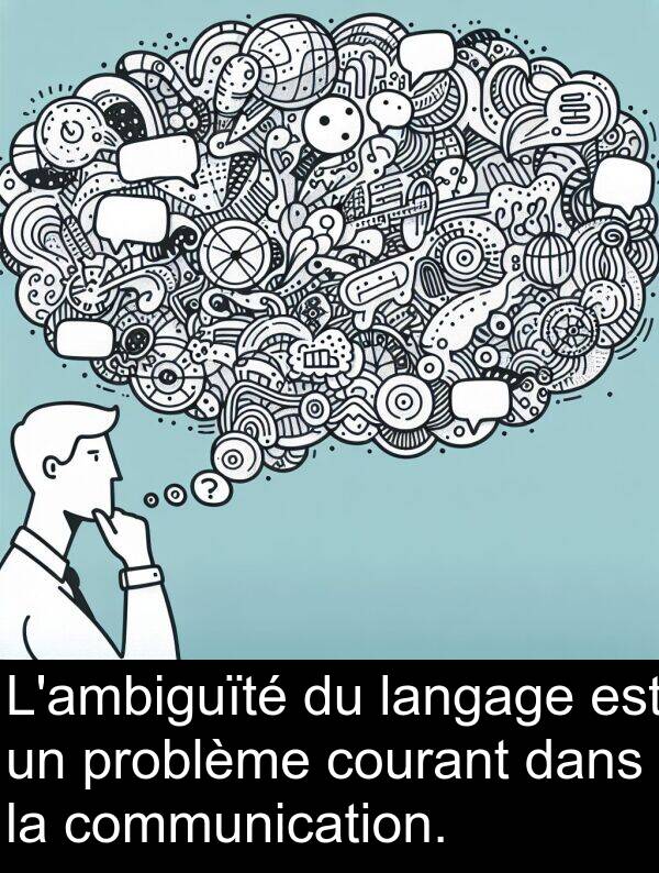 langage: L'ambiguïté du langage est un problème courant dans la communication.