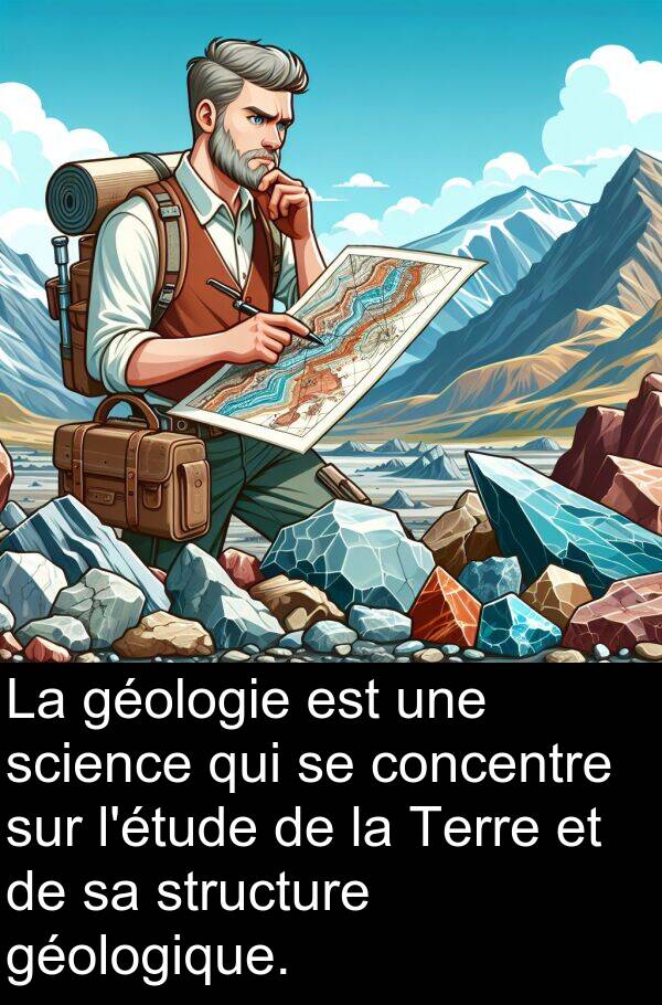 géologie: La géologie est une science qui se concentre sur l'étude de la Terre et de sa structure géologique.