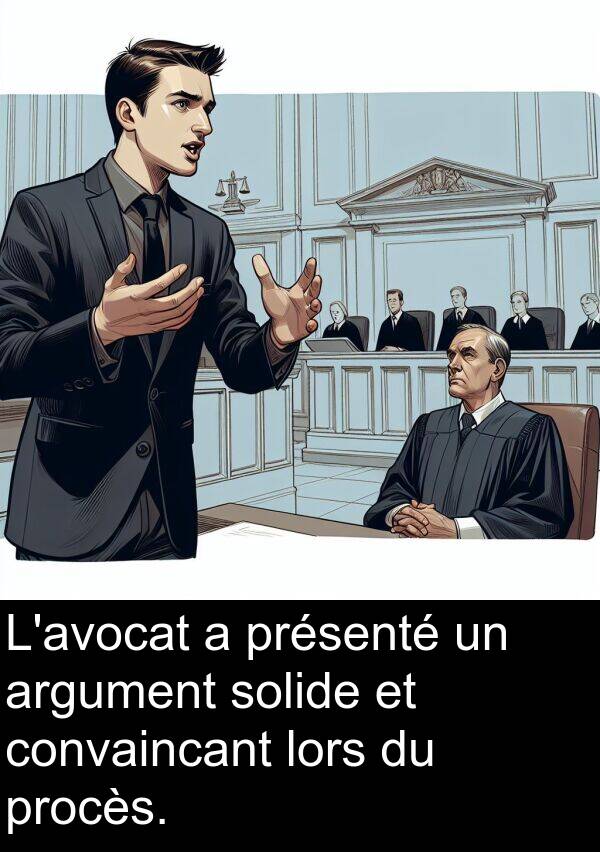 solide: L'avocat a présenté un argument solide et convaincant lors du procès.