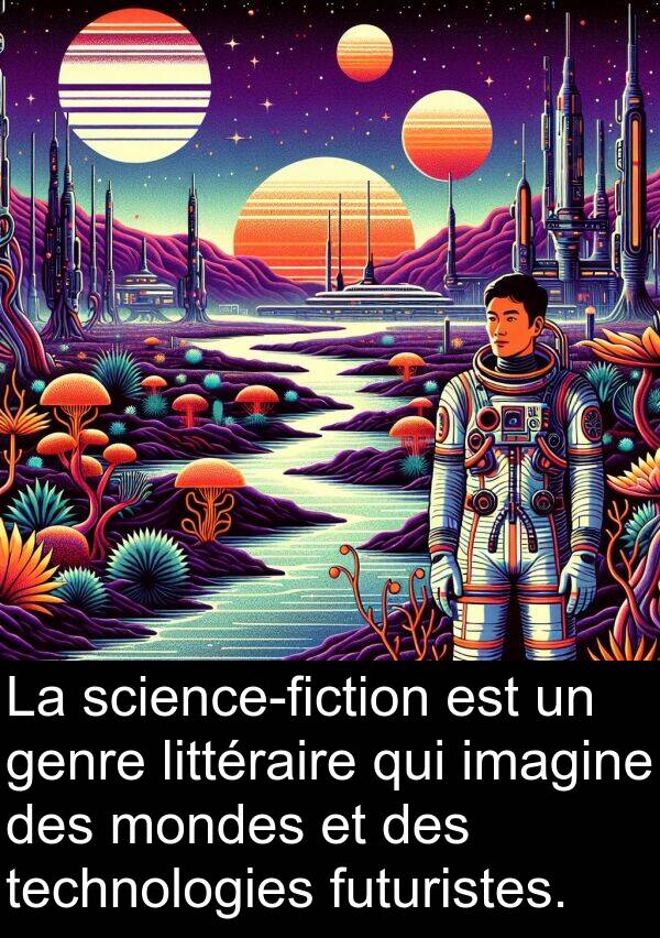 technologies: La science-fiction est un genre littéraire qui imagine des mondes et des technologies futuristes.