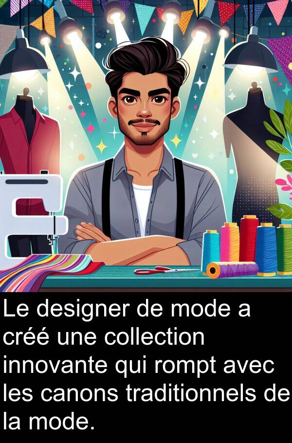 canons: Le designer de mode a créé une collection innovante qui rompt avec les canons traditionnels de la mode.