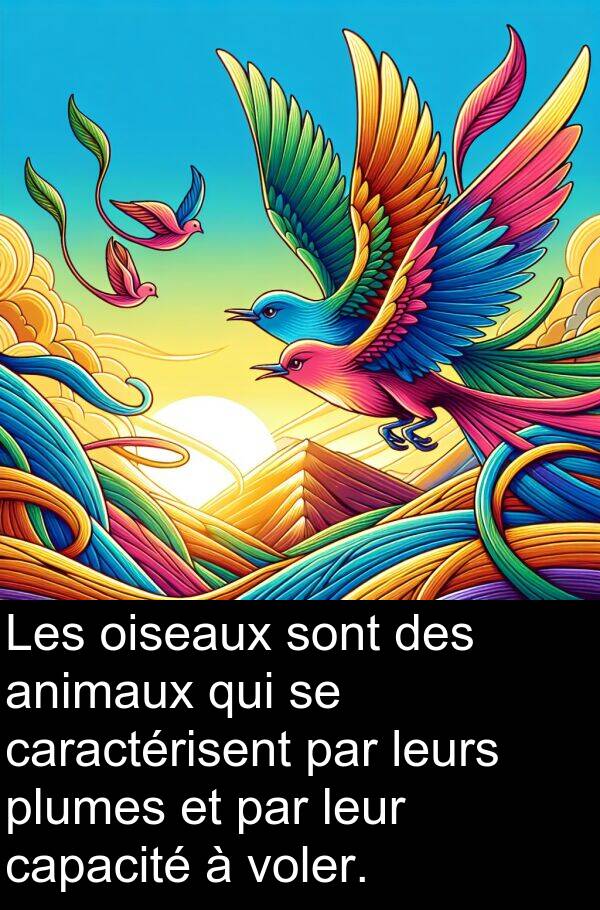 leurs: Les oiseaux sont des animaux qui se caractérisent par leurs plumes et par leur capacité à voler.
