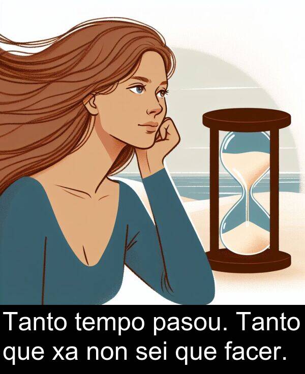 tempo: Tanto tempo pasou. Tanto que xa non sei que facer.