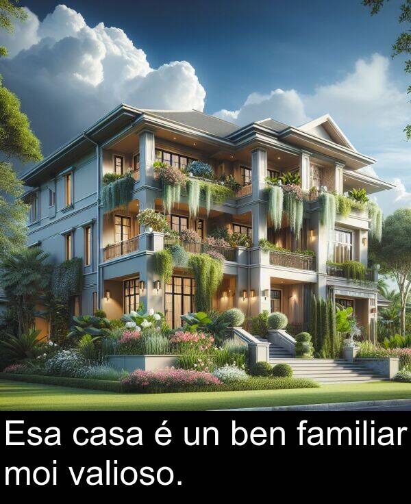 valioso: Esa casa é un ben familiar moi valioso.