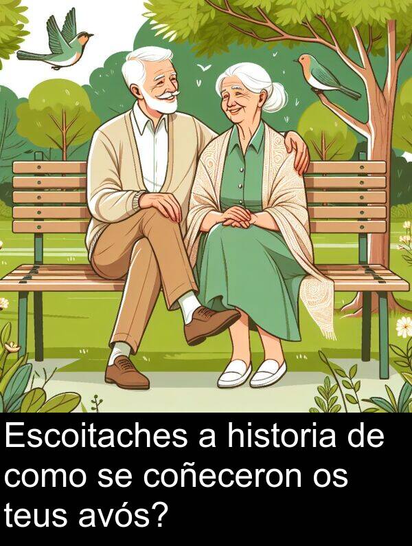como: Escoitaches a historia de como se coñeceron os teus avós?