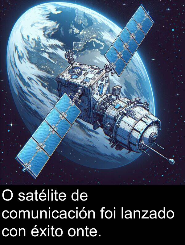 éxito: O satélite de comunicación foi lanzado con éxito onte.