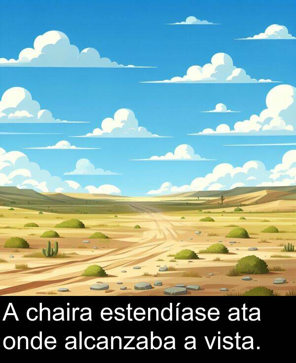 chaira: A chaira estendíase ata onde alcanzaba a vista.