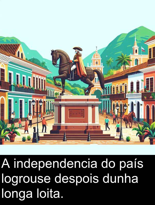 dunha: A independencia do país logrouse despois dunha longa loita.