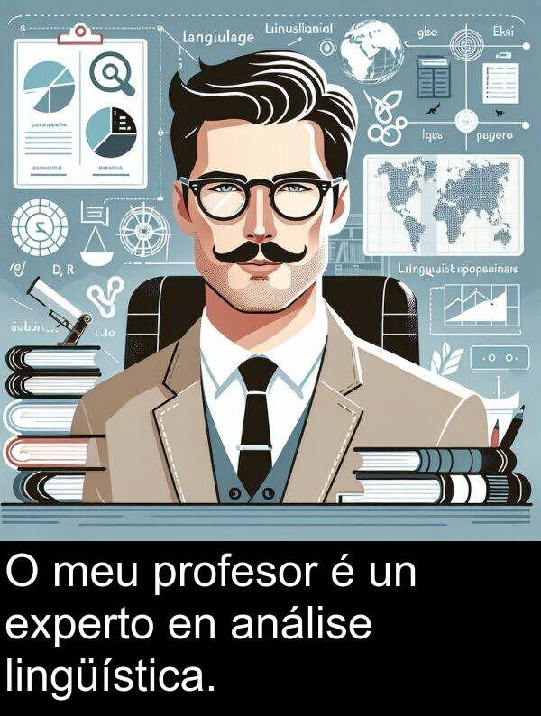 análise: O meu profesor é un experto en análise lingüística.