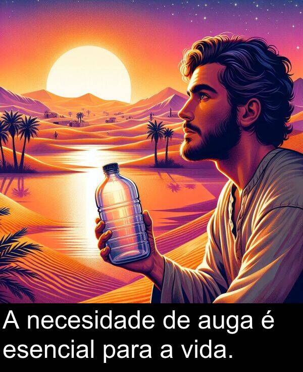 vida: A necesidade de auga é esencial para a vida.