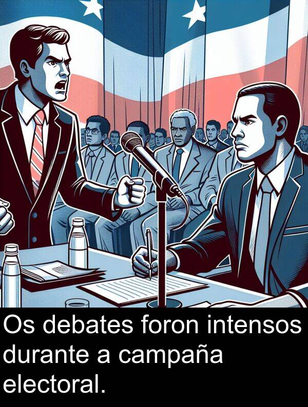 foron: Os debates foron intensos durante a campaña electoral.